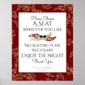 Vogels en goudfolie poster (Voorkant)