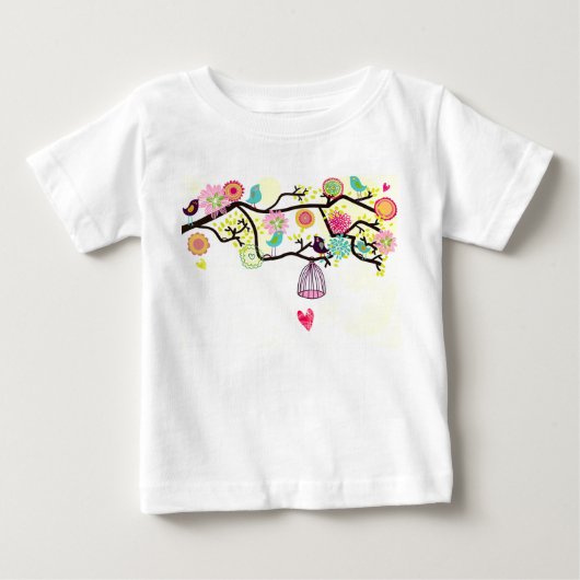 Vogels en hart Tutu Onsie (Voorkant)
