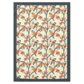 Vogels en Herfst Bloemen Tafelkleed Natuur-Geïnspi (Voorkant)