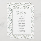 Vogels en heuveltafel Aantal zitplaatsen Kaart (Voorkant / Achterkant)