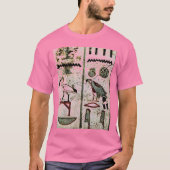 vogels en Hieroglyphs van Maler Der Grabkammer Des T-shirt (Voorkant)