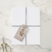 vogels en House Shabby Chic Cadeaulabel (Met Touw)