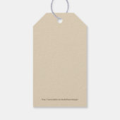 vogels en House Shabby Chic Cadeaulabel (Achterkant)