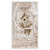 vogels en House Shabby Chic Klein Cadeauzakje (Achterkant)