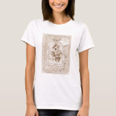 vogels en House Shabby Chic T-shirt (Voorkant)