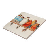 Vogels  en kalm tegeltje (Zijkant)