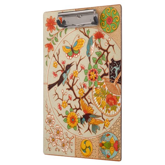 Vogels en karton klembord (Links)