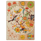 Vogels en karton klembord (Achterkant)