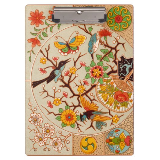 Vogels en karton klembord (Voorkant)