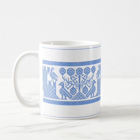 Vogels en kastelen Koffie Mok (Links)