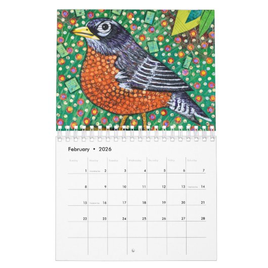 Vogels en katten kalender (Feb 2026)
