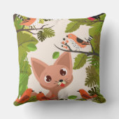 Vogels en katten kussen (Achterkant)