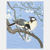 Vogels en kersenbloesems Ohara Koson Fleece Deken (Voorkant)