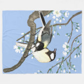 Vogels en kersenbloesems Ohara Koson Fleece Deken (Voorkant (Horizontaal))