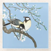Vogels en kersenbloesems Ohara Koson Glazen Onderzetter (Voorkant)