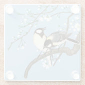 Vogels en kersenbloesems Ohara Koson Glazen Onderzetter (Achterkant)