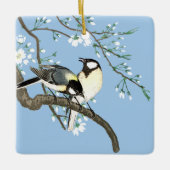 Vogels en kersenbloesems Ohara Koson Keramisch Ornament (Voorkant)