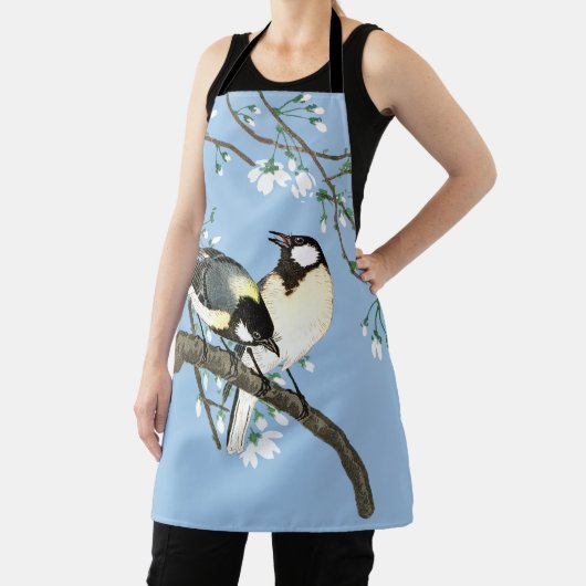 Vogels en kersenbloesems Ohara Koson Schort (Insitu)