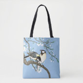 Vogels en kersenbloesems Ohara Koson Tote Bag (Voorkant)