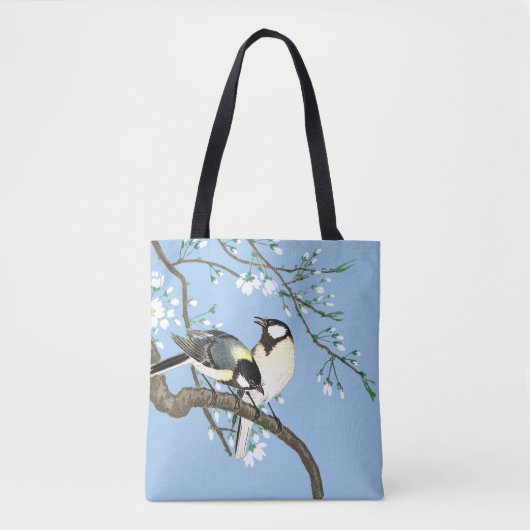 Vogels en kersenbloesems Ohara Koson Tote Bag (Voorkant)