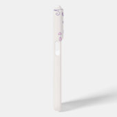 Vogels en kooi roze & paarse naam iphone case (Achterkant / Rechts)