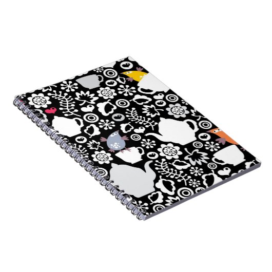 Vogels en kopjes notitieboek (Rechterzijde)