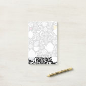 Vogels en kopjes post-it® notes (Op bureau)