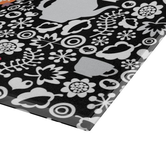 Vogels en kopjes snijplank (Hoek)