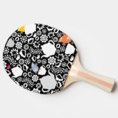 Vogels en kopjes tafeltennisbatje (Zijkant)