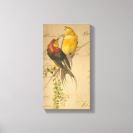  vogels en langerlijker papier canvas afdruk