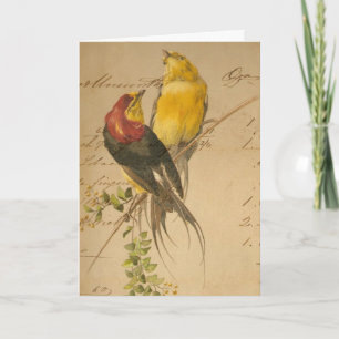 vogels en langerlijker papier, Moederdag Kaart