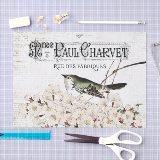 Vogels- en Magnolieweefselpapier Tissuepapier (Craft)