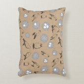 vogels en nestkraft Brown Accent Kussen (Voorkant(Verticaal))