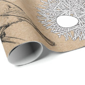 vogels en nestkraft Brown Cadeaupapier (Rol Hoek)