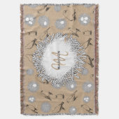 vogels en nestkraft Brown Deken (Voorkant Verticaal)