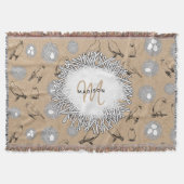 vogels en nestkraft Brown Deken (Voorkant)