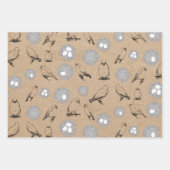 vogels en nestkraft Brown Inpakpapier Vel (Voorkant 2)