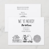 vogels en nestkraft Brown Kaart (Voorkant / Achterkant)