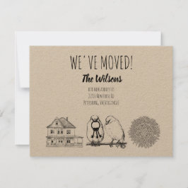  vogels en nestkraft Brown Kaart