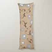 vogels en nestkraft Brown Lichaamskussen (Achterkant (Verticaal))