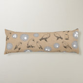 vogels en nestkraft Brown Lichaamskussen (Voorkant)