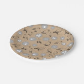 vogels en nestkraft Brown Papieren Bordje (Gekanteld)