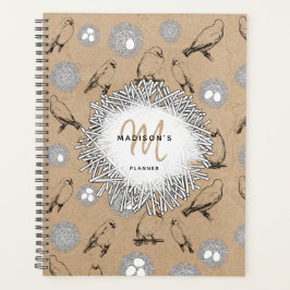  vogels en nestkraft Brown Planner