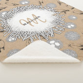 vogels en nestkraft Brown Sherpa Deken (3/4)