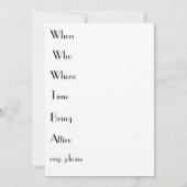 Vogels en nestvogels Uitnodiging tot Baby shower (Achterkant)