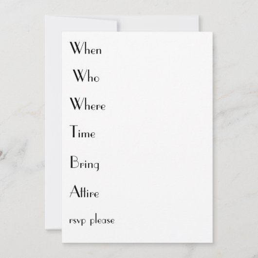 Vogels en nestvogels Uitnodiging tot Baby shower (Achterkant)