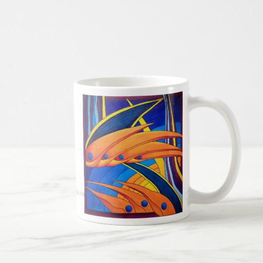 "Vogels en paradijs" Koffiemok (Rechts)