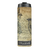 vogels en perkamenten thermosbeker (Voorkant)