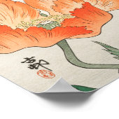 vogels en planten van Ohara Koson Poster (Hoek)