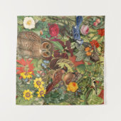 Vogels en Planten Wandkleed (Voorkant (horizontaal))